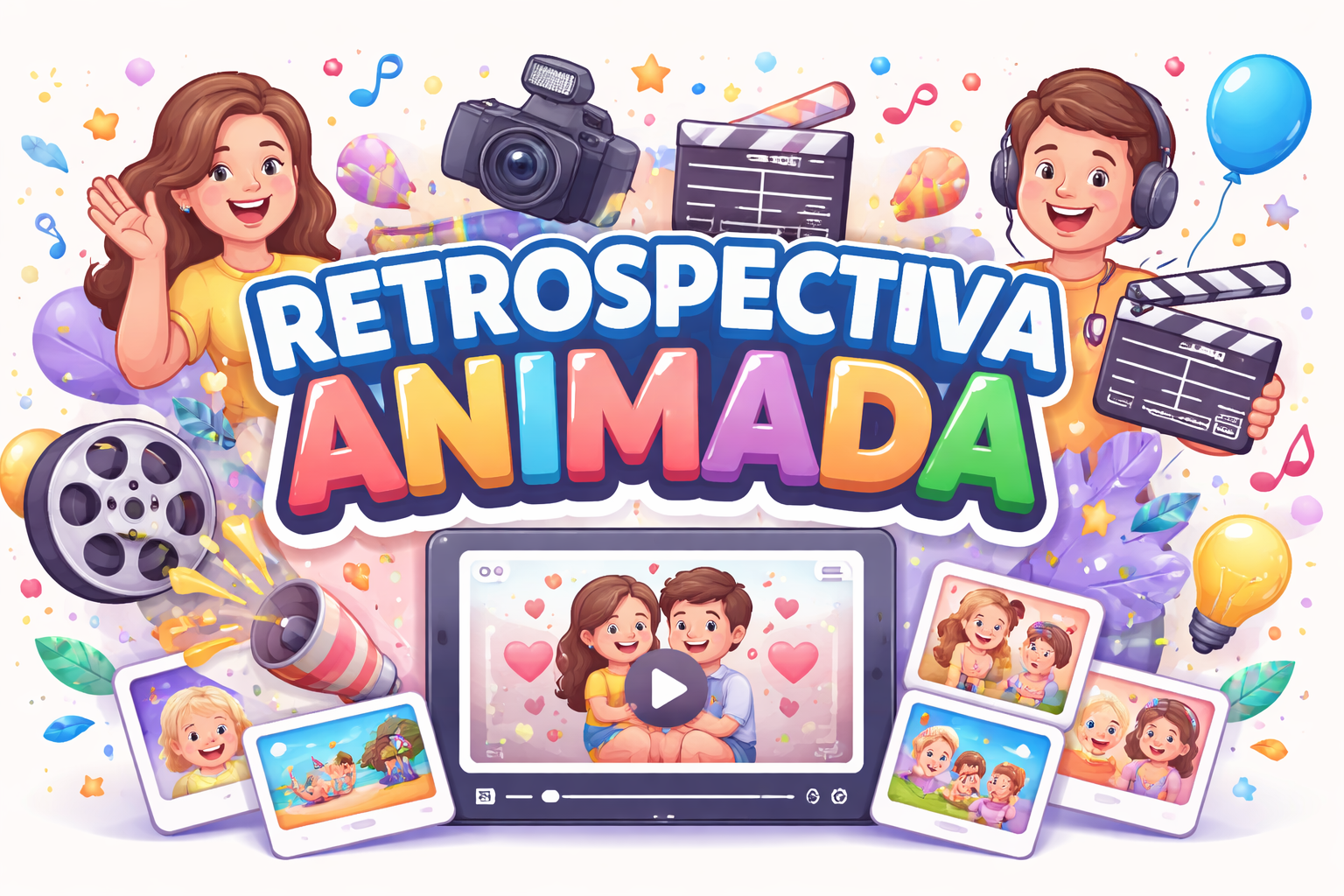 Exemplo de Retrospectiva Animada Oficina Mágica